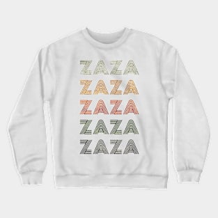 Love Heart Zaza Tee Grunge Vintage Style Black Zaza Crewneck Sweatshirt